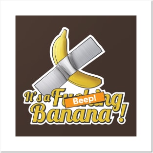 Banana with tape not art 02 Posters and Art